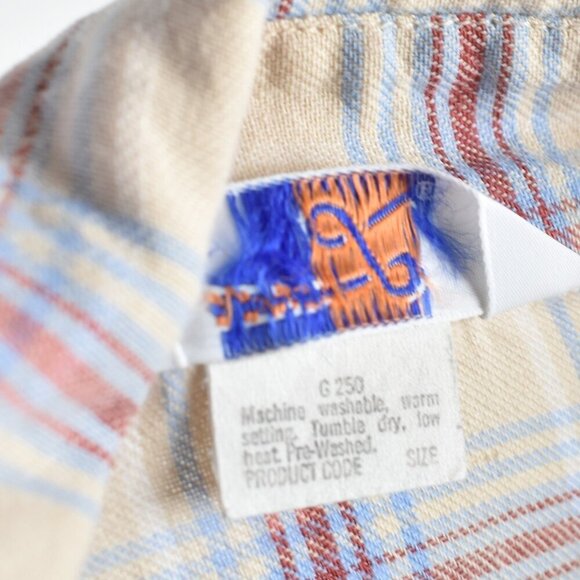 Vintage 70s Levi's Plaid Button Front Shirt - M - Picture 13 of 13